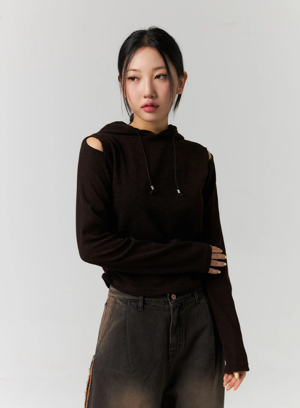 Cutout Hoodie CS312 - Image 4