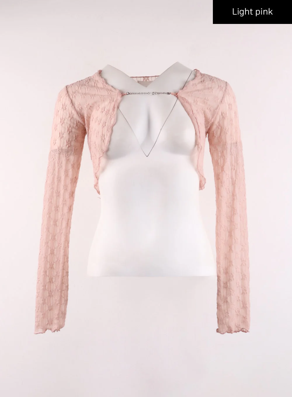 Floral Chained Cardigan IJ430 - Image 10