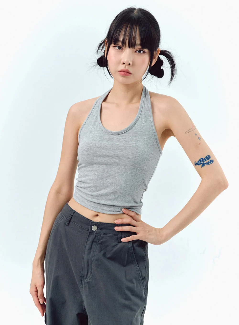 Halter Neck Cropped Top IG304 - Image 7