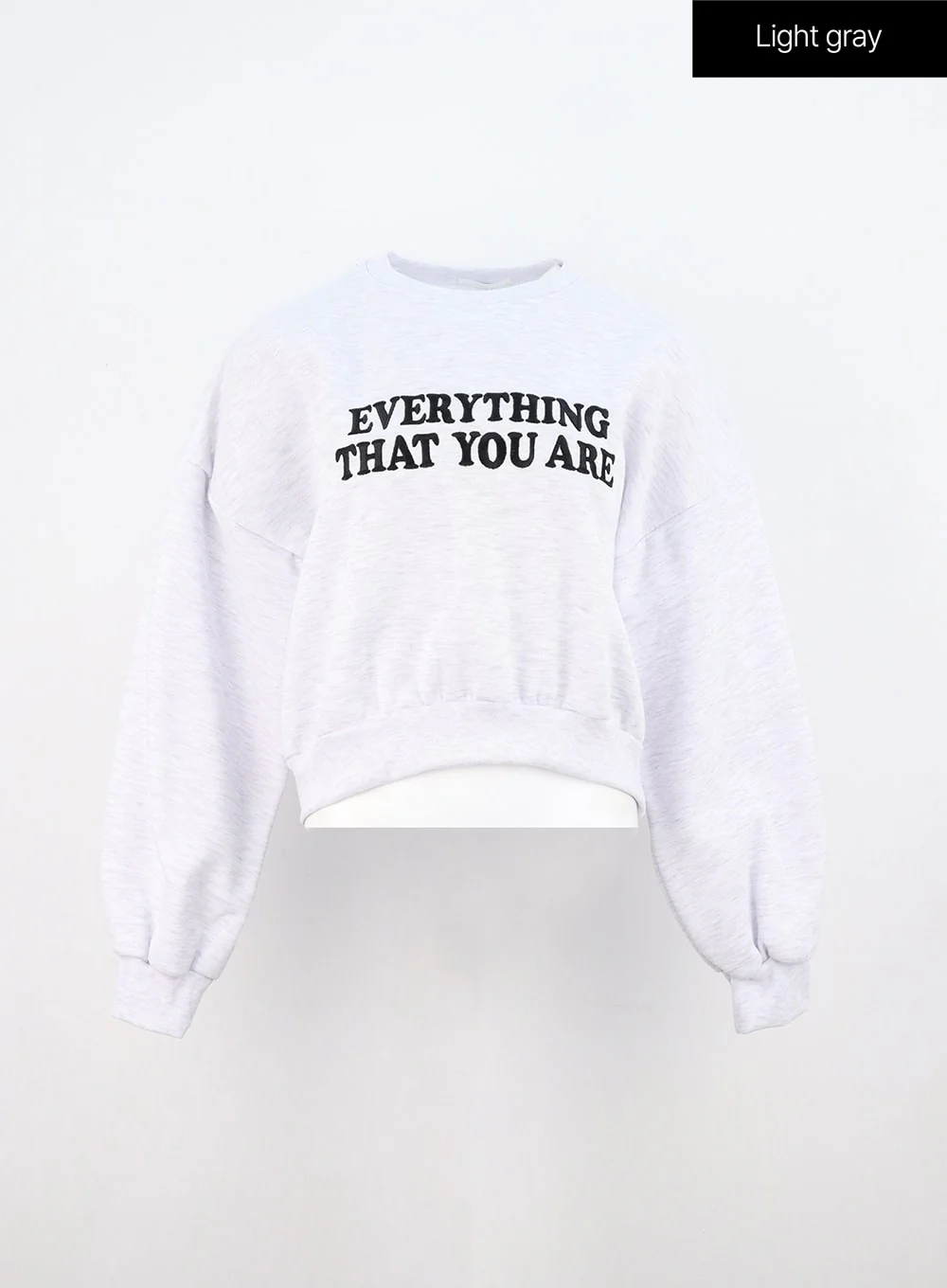 Lettering Crop Sweatshirt ON310 - Image 10