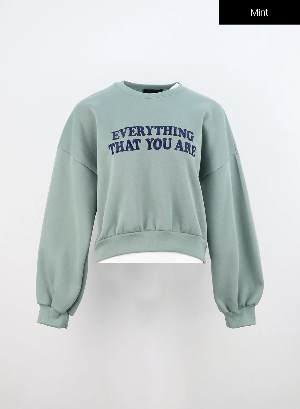 Lettering Crop Sweatshirt ON310 - Image 7