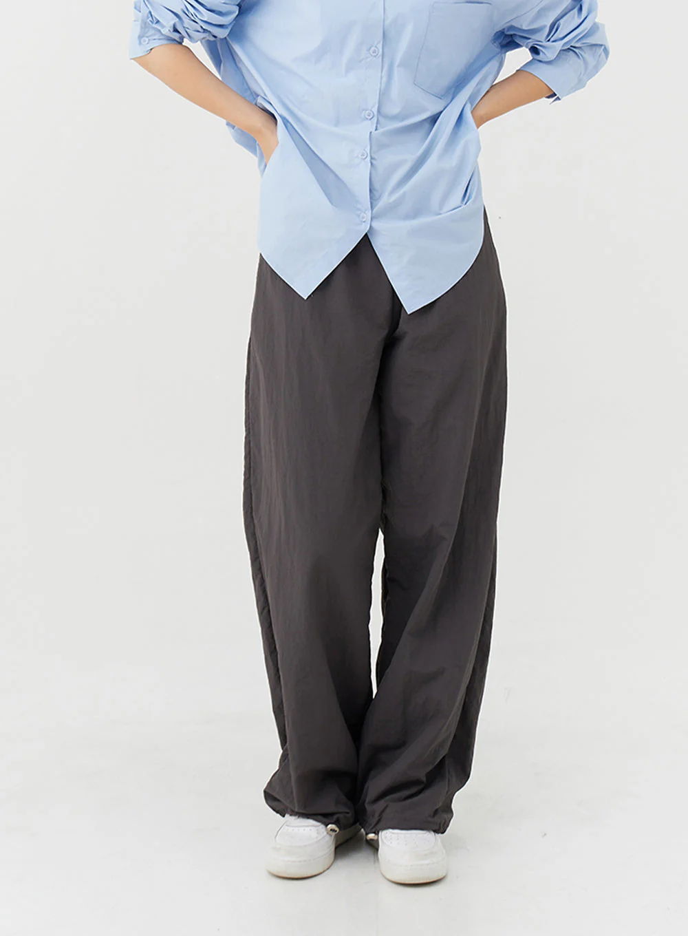 Loose Fit Banded Pants CA04 - Image 13