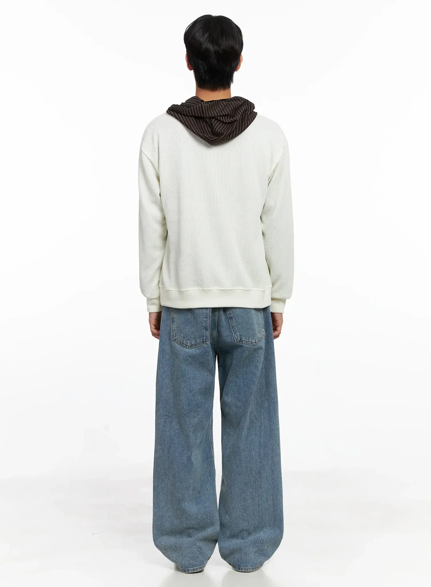 Men's Henley Neck Sweatshirts IO516 - Image 7