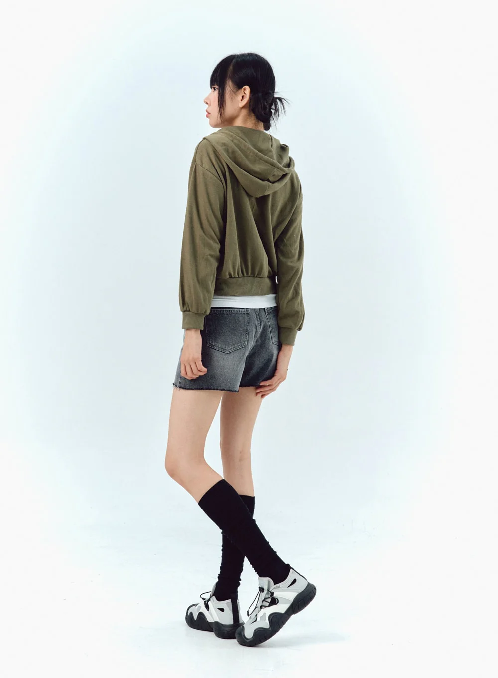 Two-Way Zip-Up Hoodie IG304 - Image 11